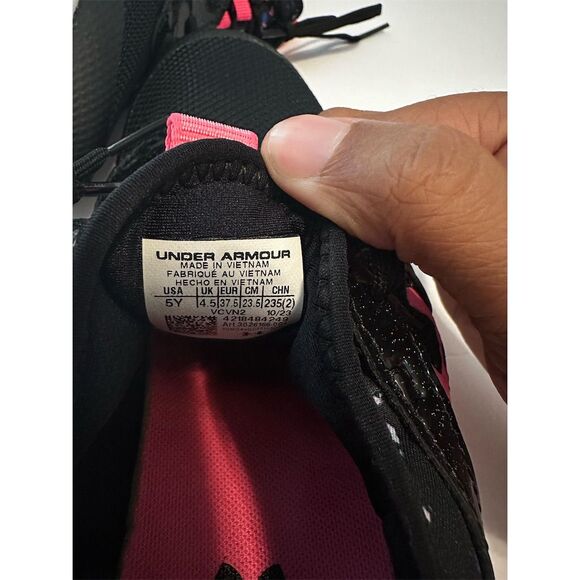 Under Armour Kids' Infinity 2.0 Running Shoes Black Size 5Y - Picture 4 of 5